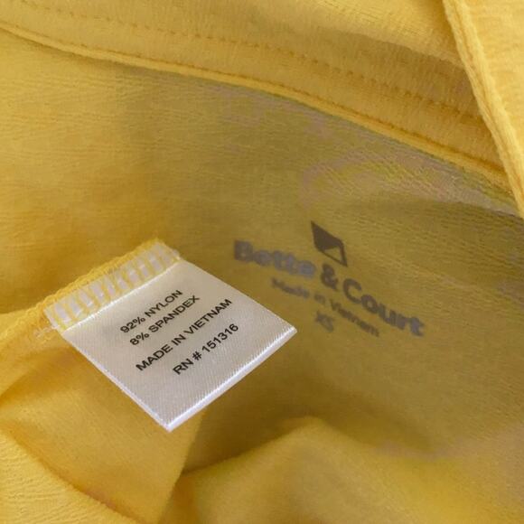 Bette & Court Yellow Sleeveless Performance Top - Picture 7 of 7